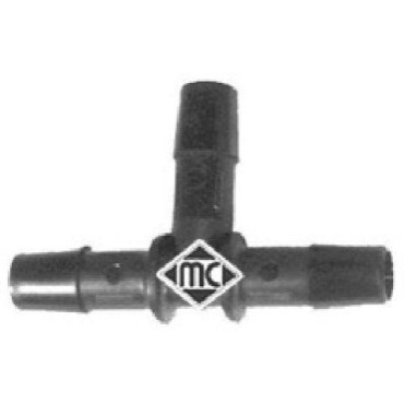 Універсальний з'єднувач шлангів 10mm т-подібний METALCAUCHO 00064