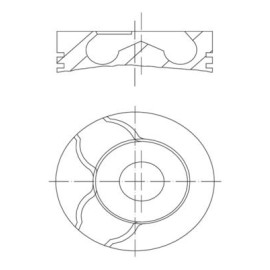 Поршень MAHLE 0010101