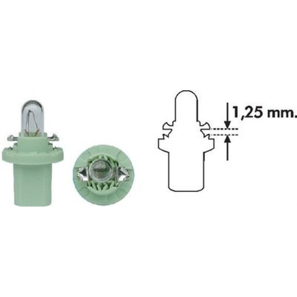 PBX5 2W 12 Лампа накаливания (12V 2W PBX5) MAGNETI MARELLI 002051400000
