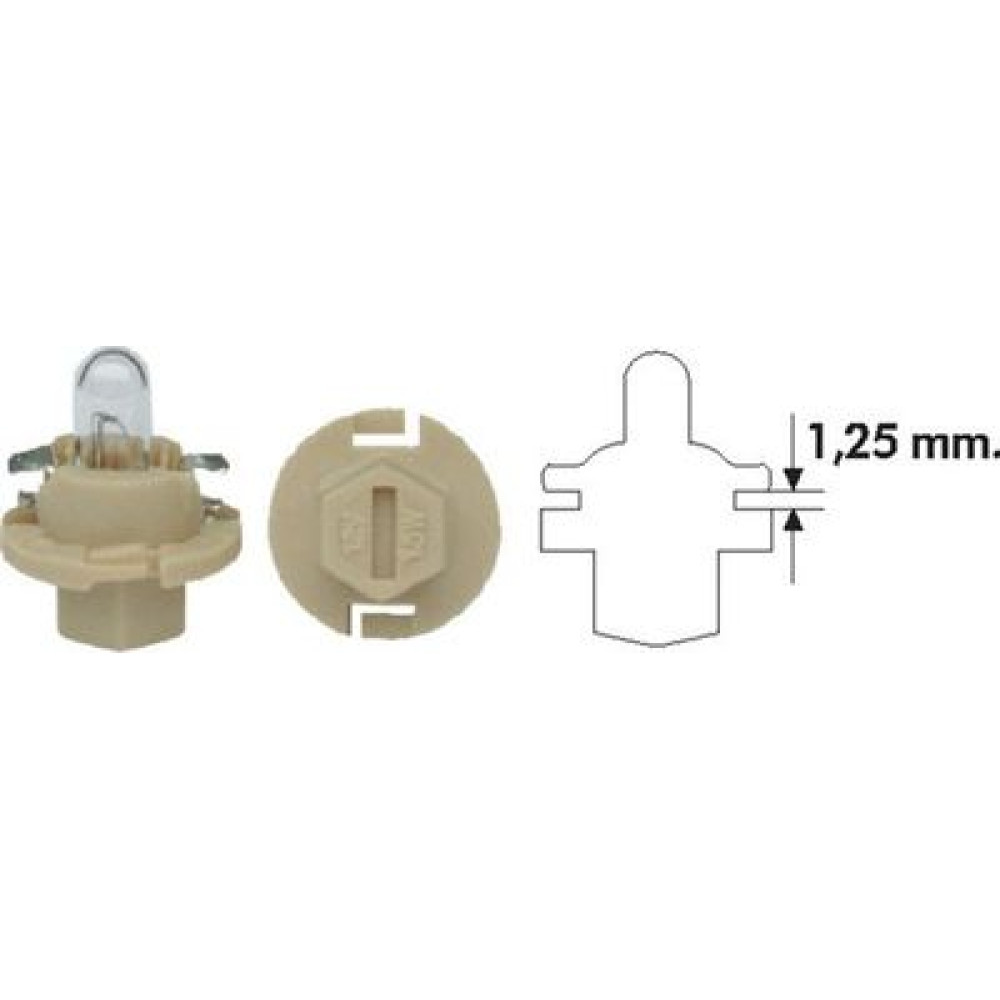PBX4 1,5W 12 Лампа розжарювання (12V 1,5W PBX4) MAGNETI MARELLI 002053200000
