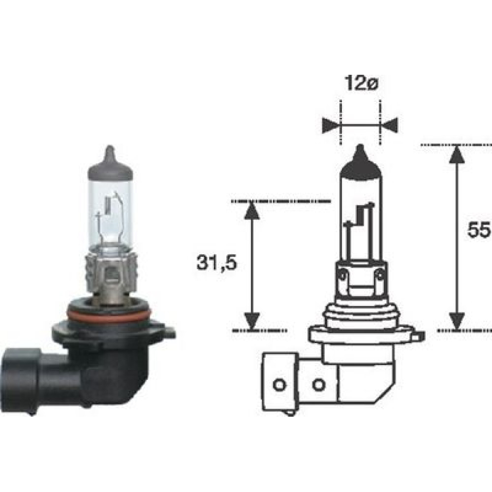 HB4 12 Лампа накаливания (HB4 12V 51W) MAGNETI MARELLI 002577300000