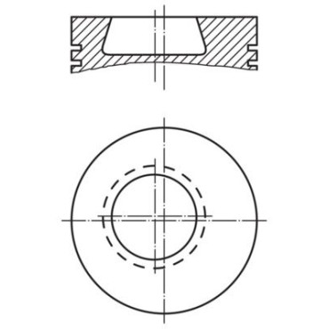 Поршень OM364/366 MAHLE 0028000