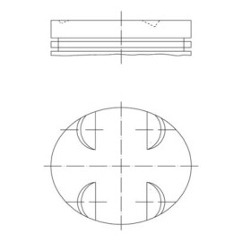 Поршень MAHLE ORIGINAL 0052400