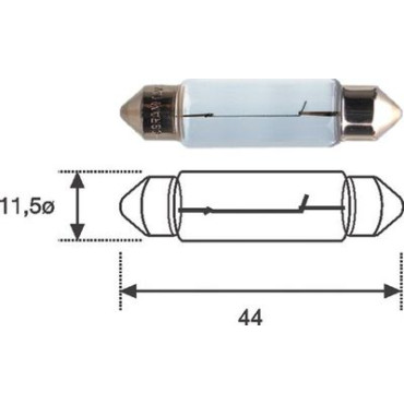 C10W 12L лампа накаливания MAGNETI MARELLI 009461200000
