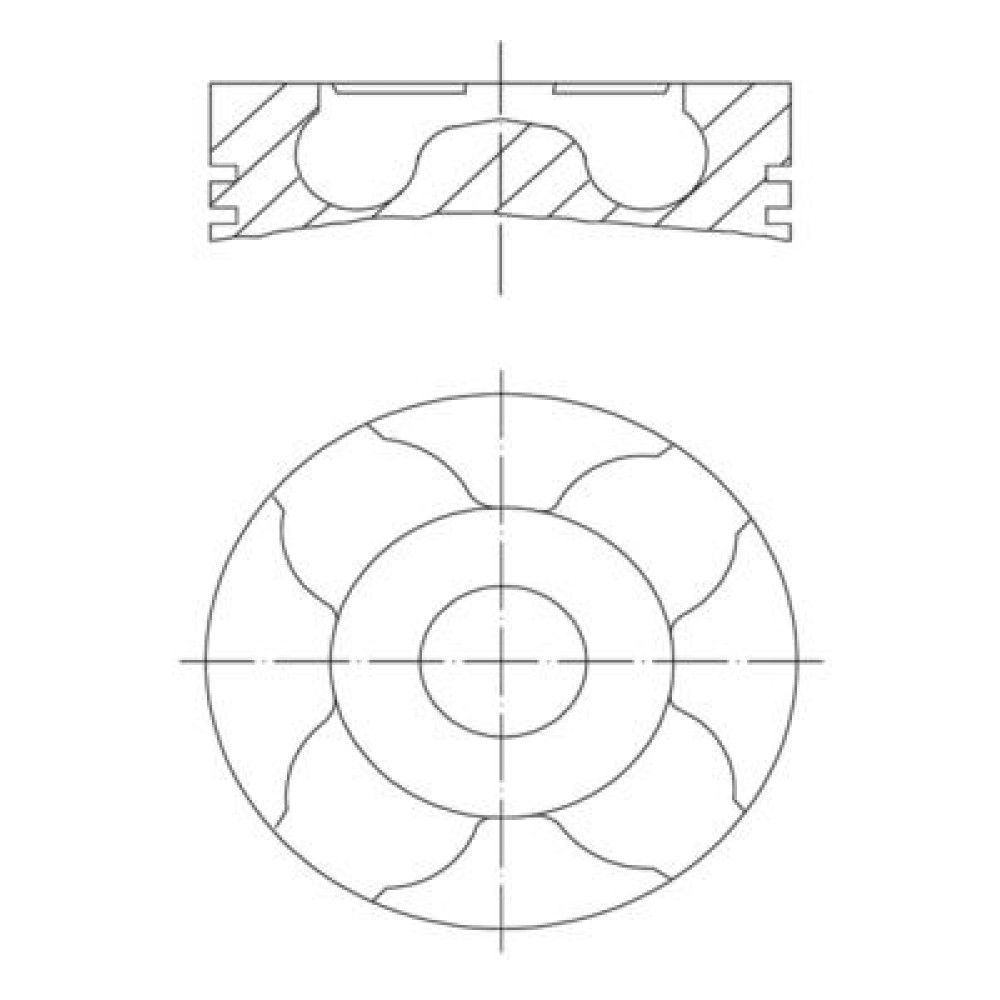 Поршень MAHLE 0100401