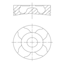 Поршень MAHLE 0100401