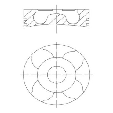 Поршень MAHLE 0100401
