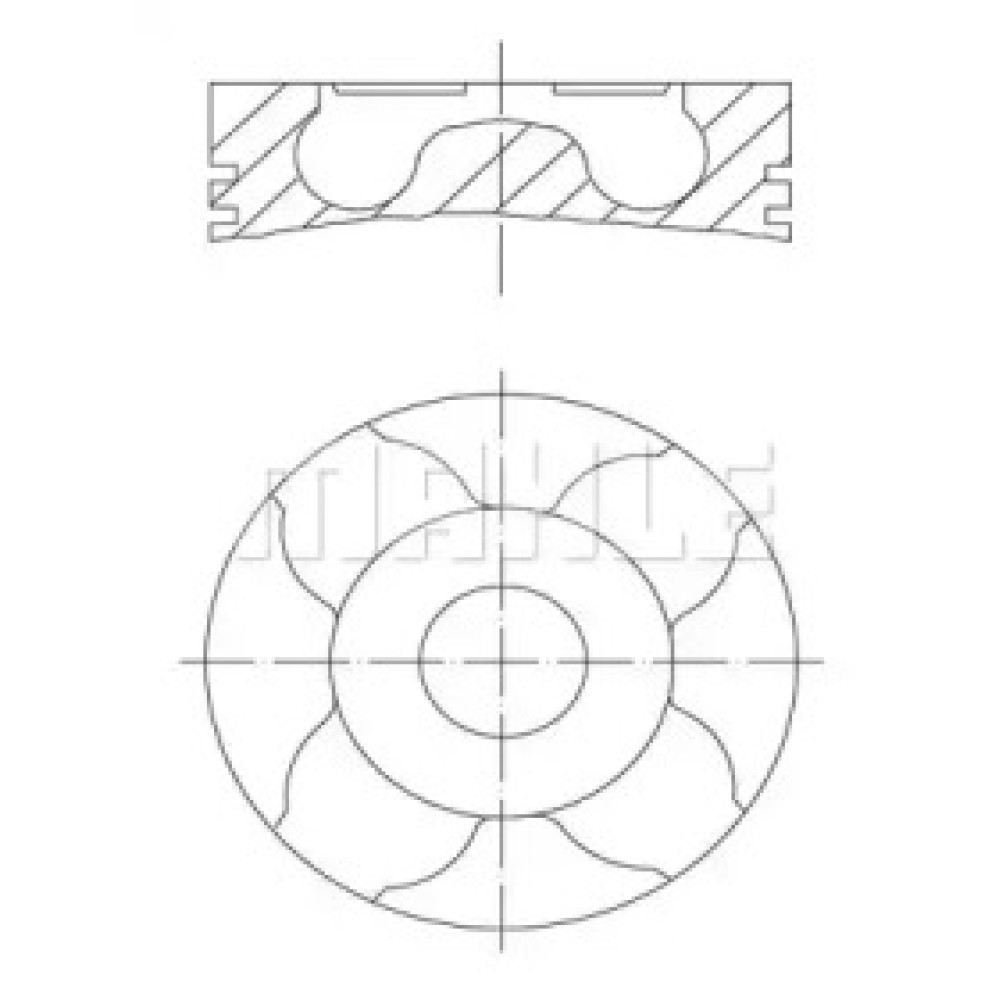 Поршень MAHLE ORIGINAL 0101502