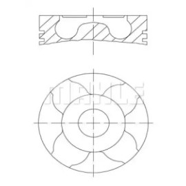 Поршень MAHLE ORIGINAL 0101502