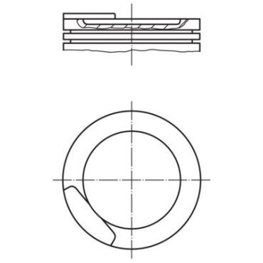 Поршень MAHLE 0110800