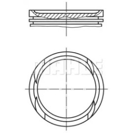Поршень Opel Astra/Vectra X16XE/C16XE/X16XEL/08- (79.5mm/+0.5) MAHLE 0116902