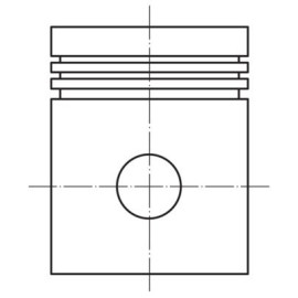 Поршень Opel Astra/Vectra/Combo 1.6i 01- (79.50mm/+0.5) MAHLE 0121203