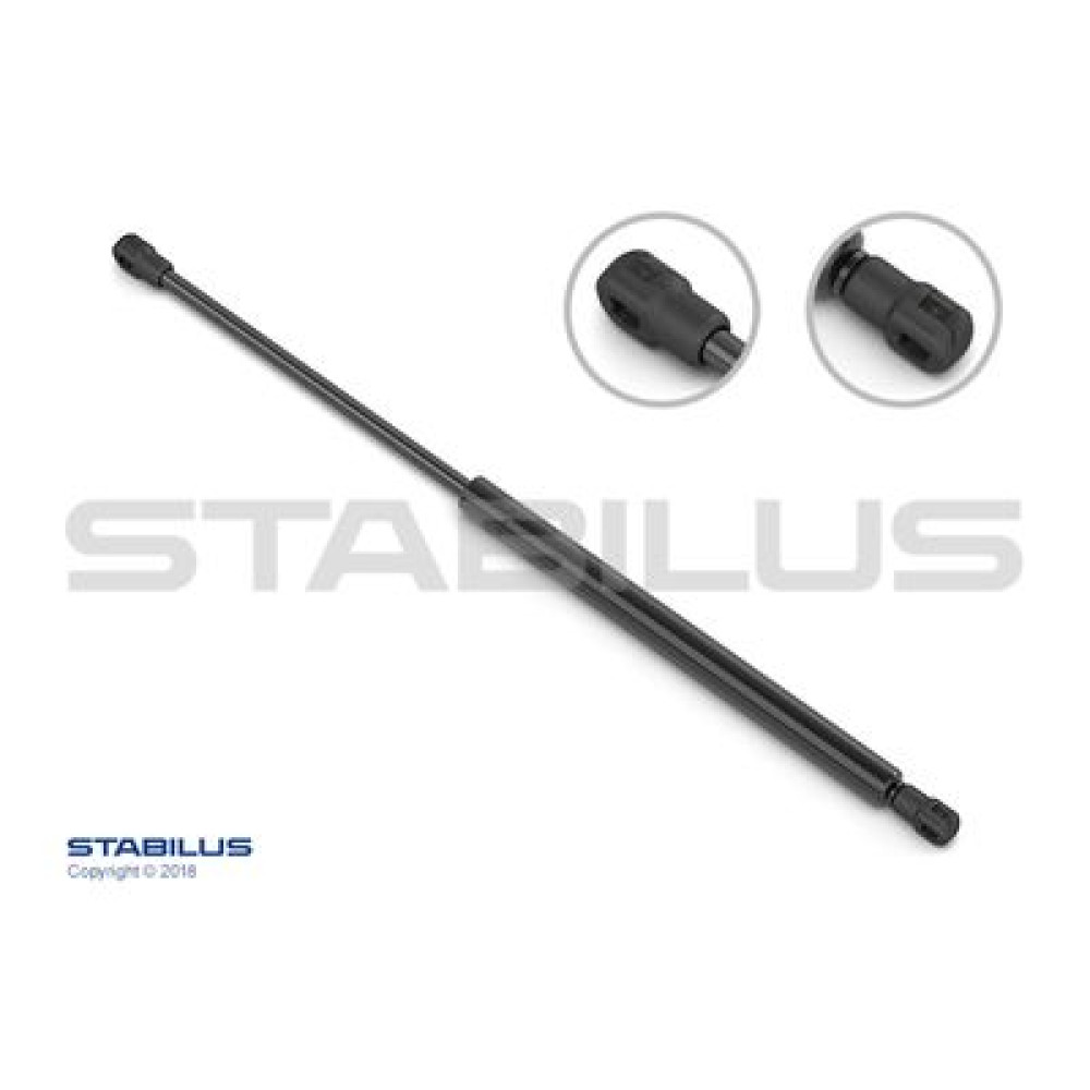 Амортизатор багажника, F=590N, L=56.65см, H=22.1см Stabilus 012129