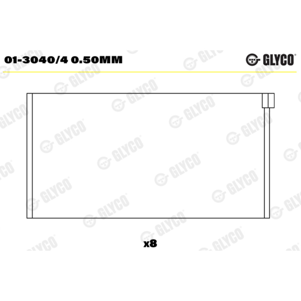 Комплект вкладишів двигуна Glyco 013040/4050mm
