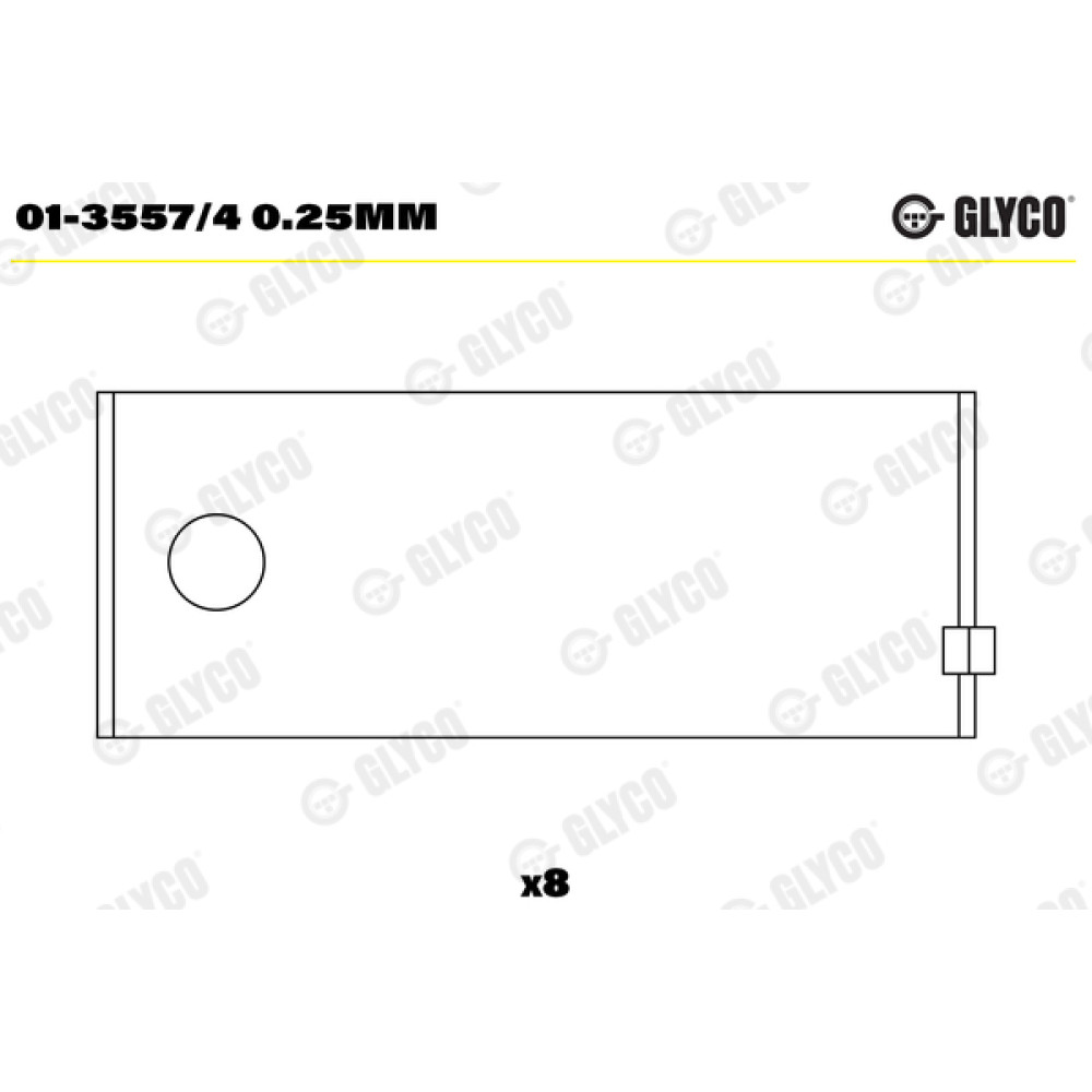 Комплект вкладышей двигателя Glyco 013557/4025mm