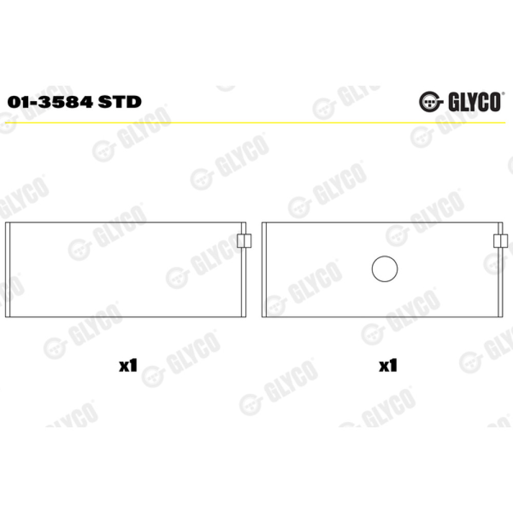Комплект вкладишів двигуна Glyco 013584std