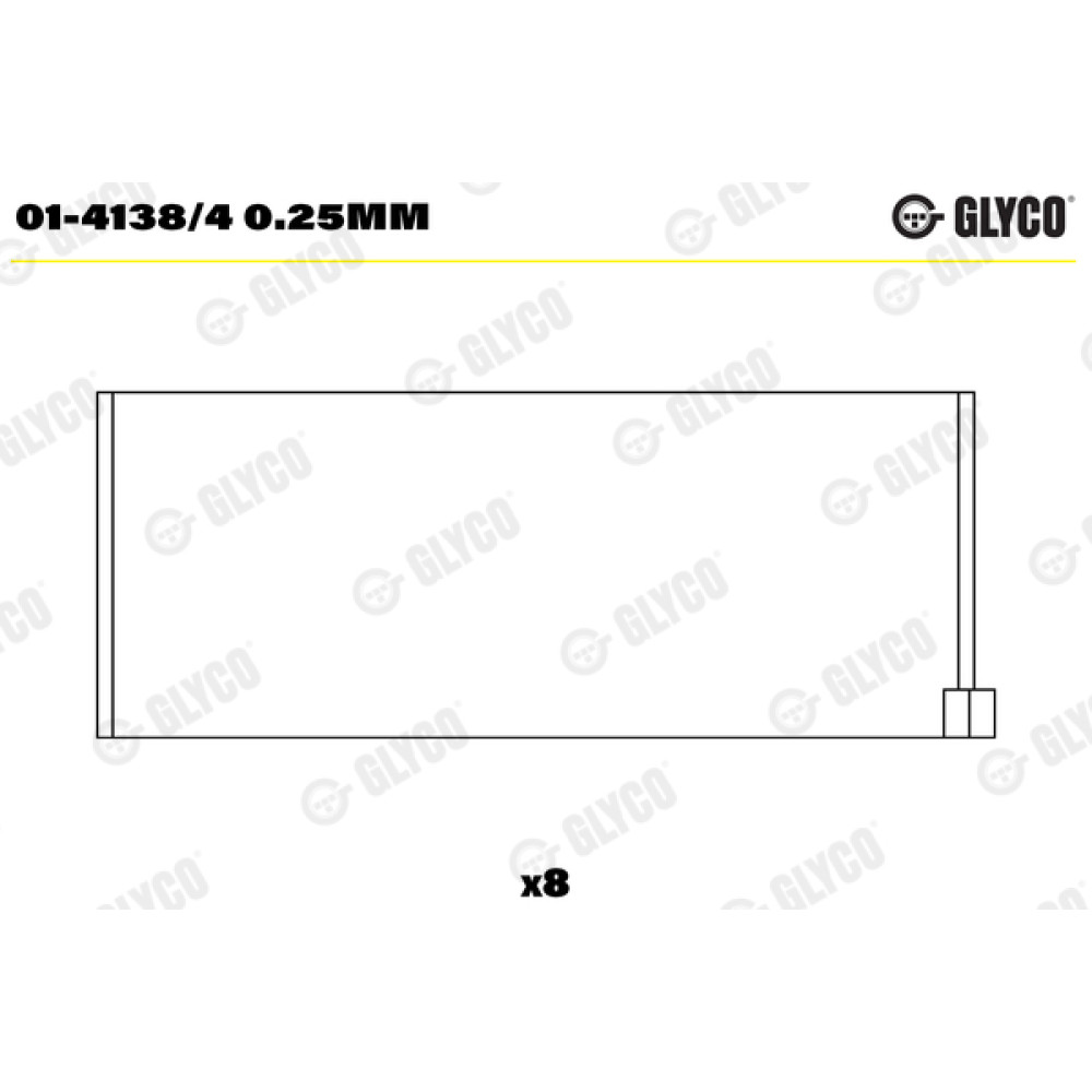 Комплект вкладышей двигателя Glyco 014138/4025mm