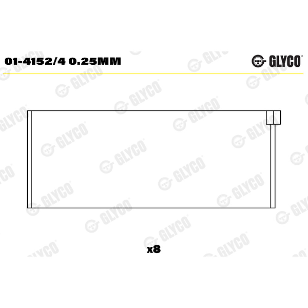 Комплект вкладишів двигуна Glyco 014152/4025mm
