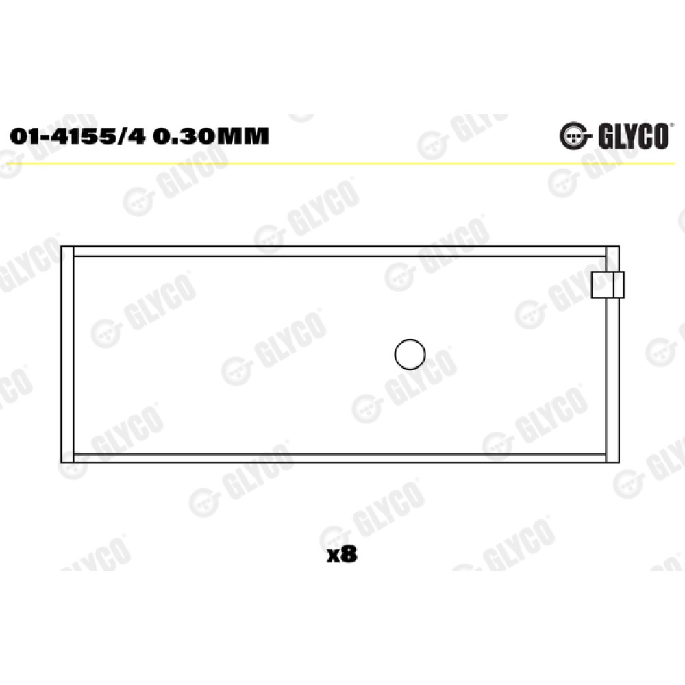 Комплект вкладышей двигателя Glyco 014155/4030mm