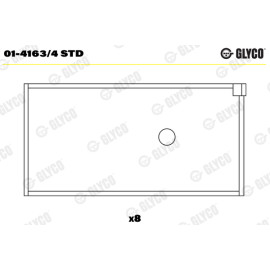 Вкладыши шатунные Glyco 014163/4std