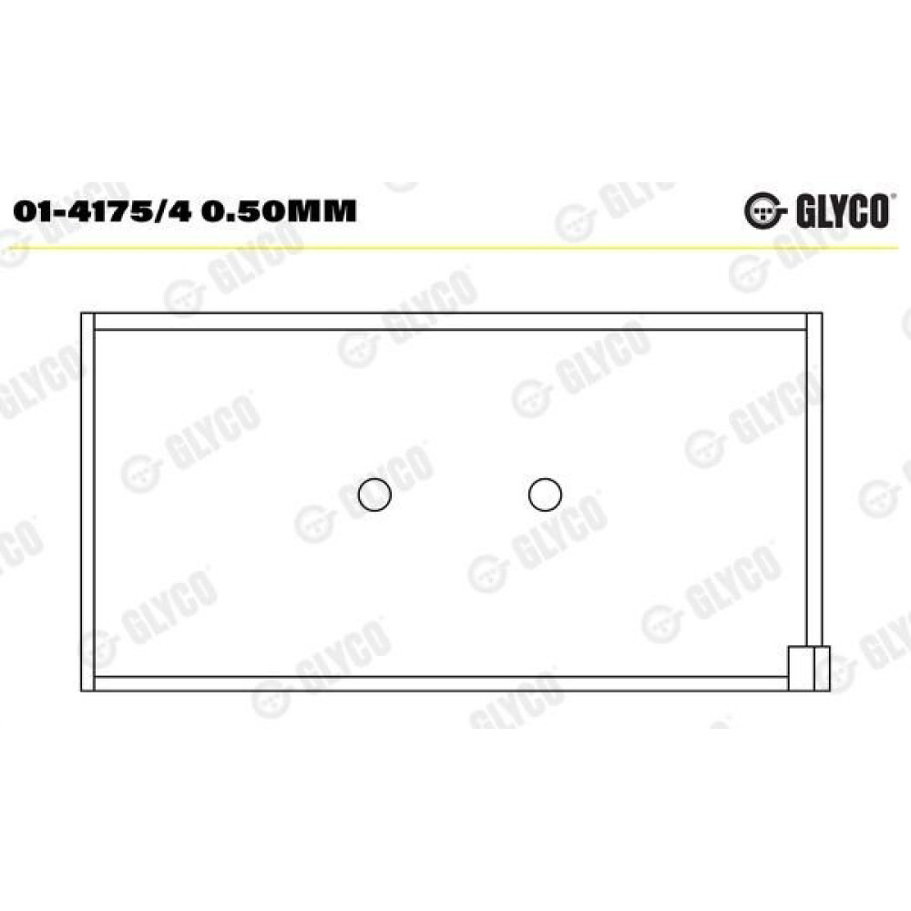 Комплект вкладишів двигуна Glyco 014175/4050mm
