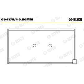 Комплект вкладишів двигуна Glyco 014175/4050mm