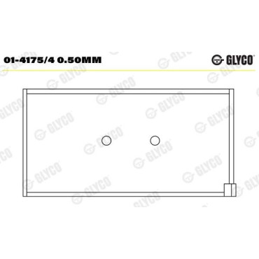 Комплект вкладишів двигуна Glyco 014175/4050mm