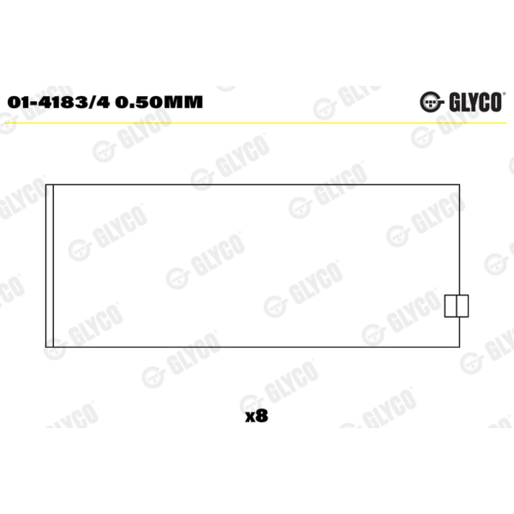 Комплект вкладишів двигуна Glyco 014183/4050mm