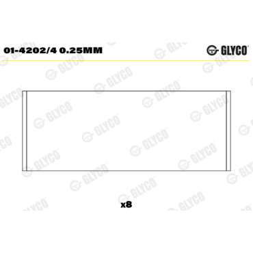 Комплект вкладишів двигуна Glyco 014202/4025mm