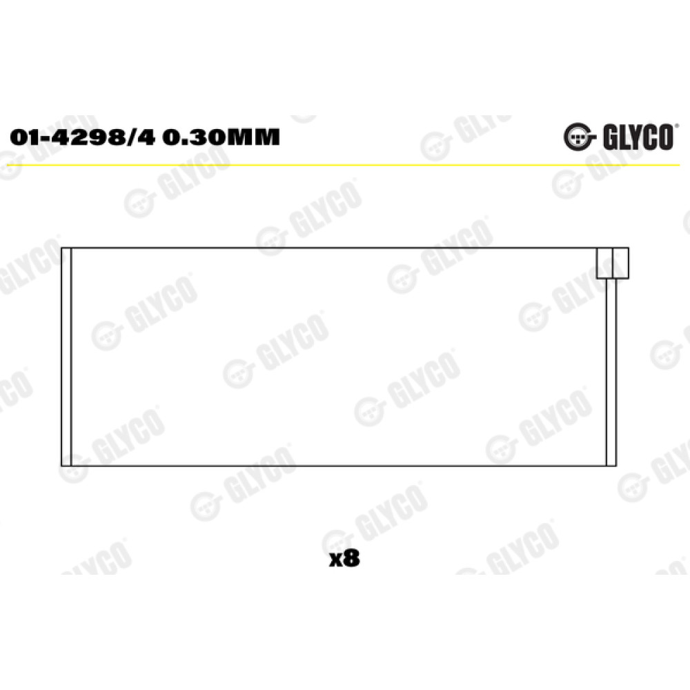 Комплект вкладышей двигателя Glyco 014298/4030mm