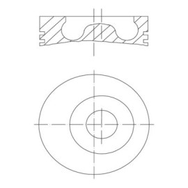 Поршень Connect 1.8TDCi (66/81kw) 06- (82.5mm/STD) MAHLE 0160200