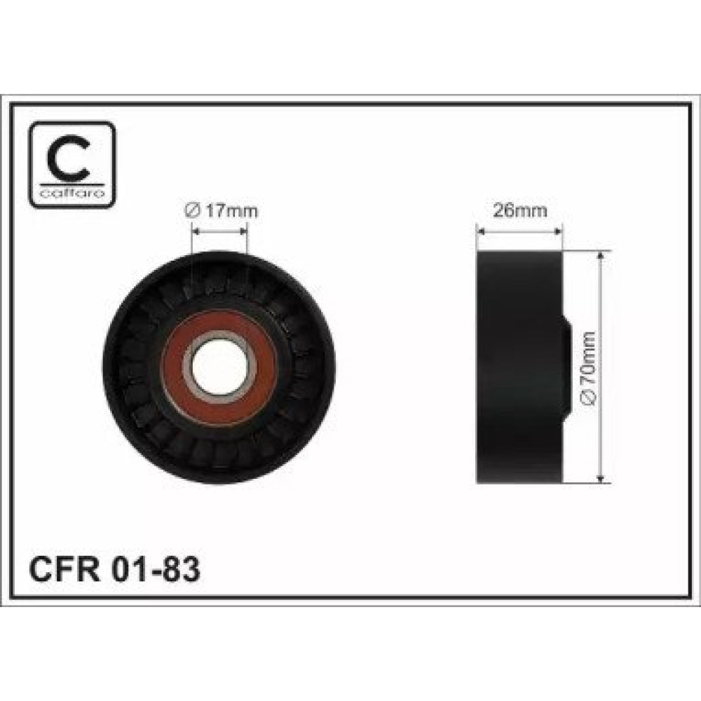 Ролик ремень приводного CAFFARO 0183