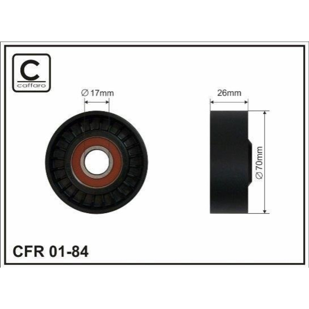Ролик натяжной CAFFARO 0184