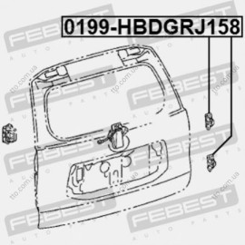 Петля дверей багажника Febest 0199hbdgrj158