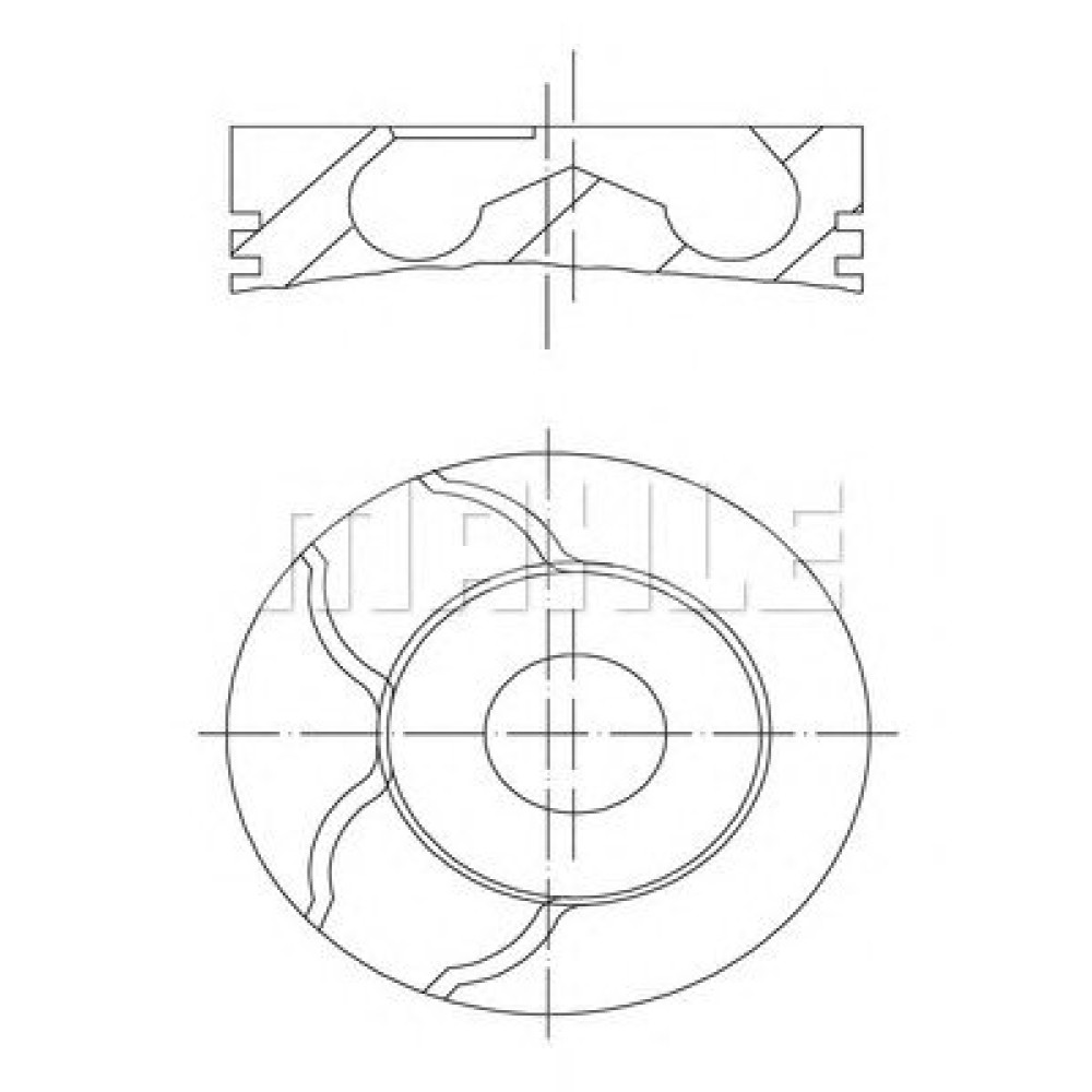 Поршень MAHLE ORIGINAL 0215802