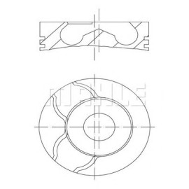 Поршень MAHLE ORIGINAL 0215802