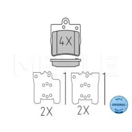 Комплект гальмівних колодок з 4 шт. дисків MEYLE 0252191915