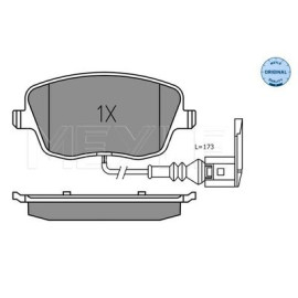 MEYLE 0252358118/w Комплект тормозных колодок из 4 шт. дисков MEYLE 0252358118/w