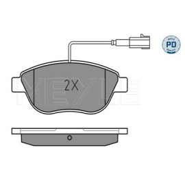 MEYLE 0252370918/pd Комплект гальмівних колодок з 4 шт. дисків MEYLE 0252370918/pd