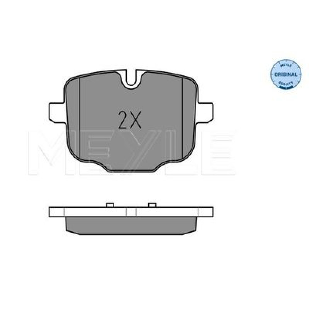Комплект гальмівних колодок з 4 шт. дисків MEYLE 0252470318