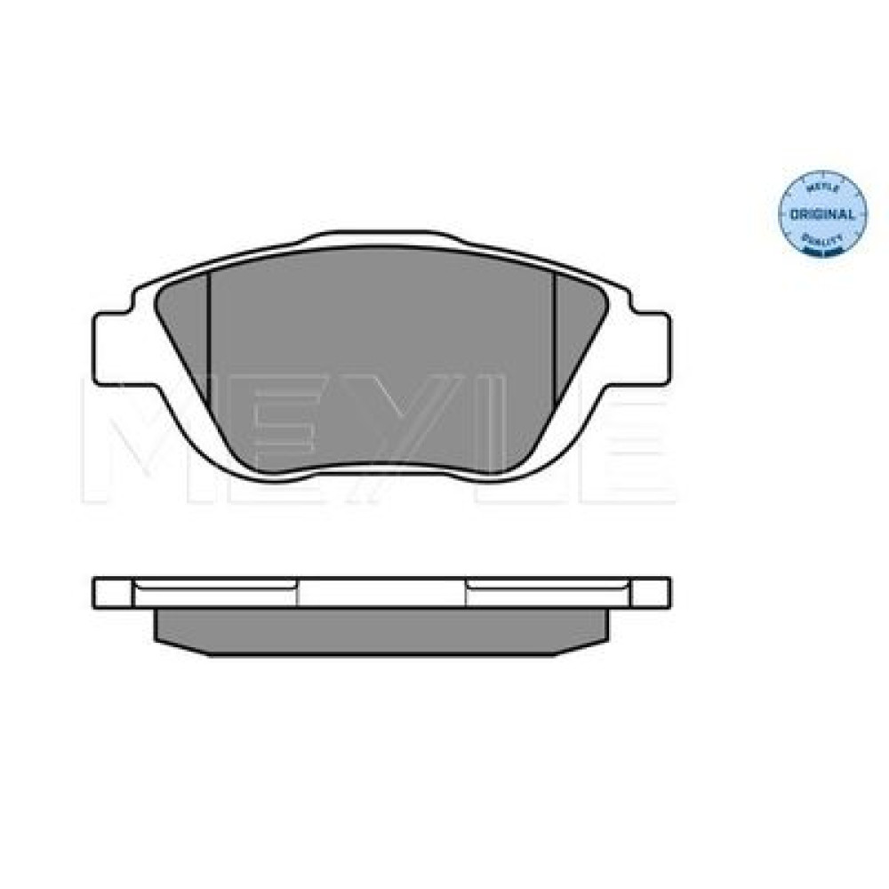Комплект тормозных колодок из 4 шт. дисков MEYLE 0252488318
