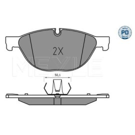MEYLE 0252504519/pd Комплект гальмівних колодок з 4 шт. дисків MEYLE 0252504519/pd
