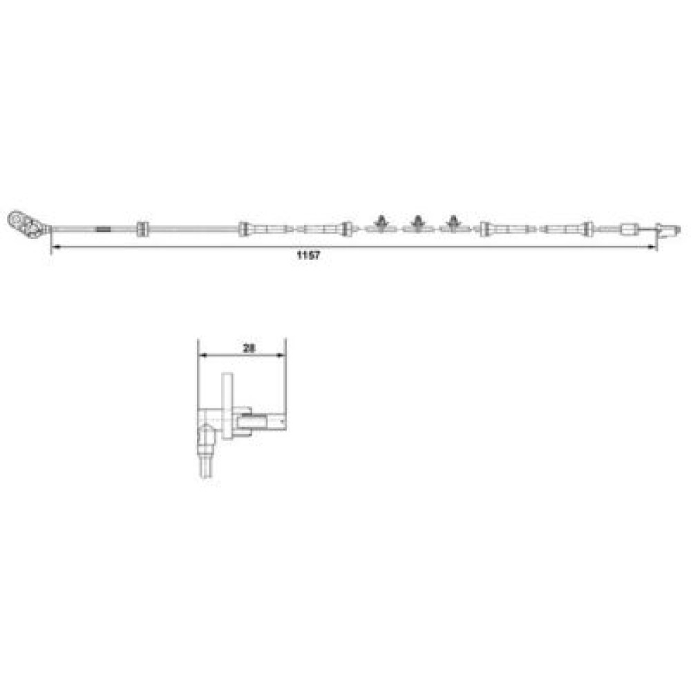 Датчик ABS BOSCH 0265007463