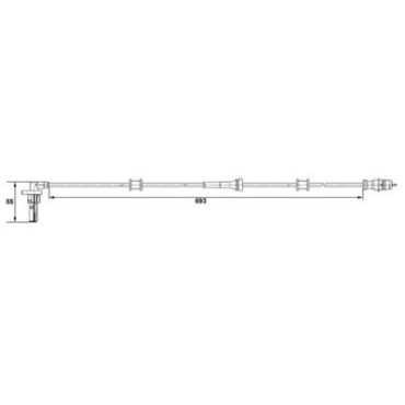 Датчик ABS BOSCH 0265007534