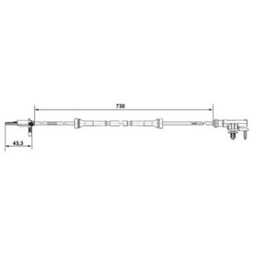 Датчик ABS BOSCH 0265007637