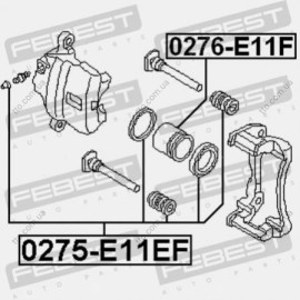 Поршень супорта гальмівного переднього Febest 0276e11f