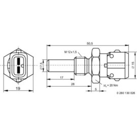 Датчик температури BOSCH 0280130026