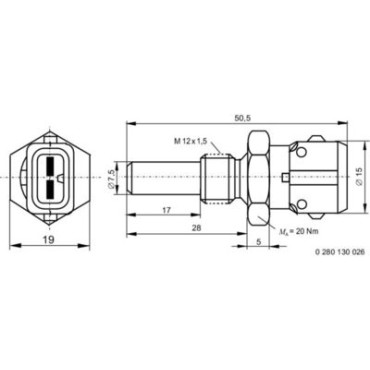 Датчик температури BOSCH 0280130026