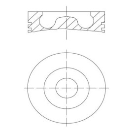 Поршень Mahle MAHLE ORIGINAL 0280202