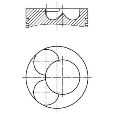 Поршень MAHLE 0280702